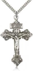  CRUCIFIX Pendant Sterling Silver 2-1/8 inch 