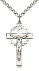  CRUCIFIX Pendant Sterling 1-5/8 inch 