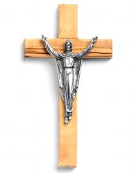  CRUCIFIX RISEN CHRIST OLIVE WOOD 6.25 inch 