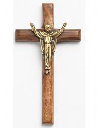  CRUCIFIX RISEN CHRIST OLIVE WOOD 4.5 inch 