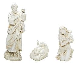  Holy Family Nativity Set Outdoor Garden 27 inch / Ivory 3 Pieces 