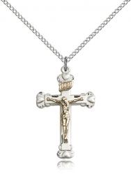  CRUCIFIX Pendant 14K Gold Filled 1-1/8 inch 