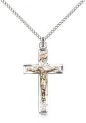  CRUCIFIX Pendant 14K Gold Filled 1-1/4 inch 