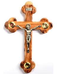  CRUCIFIX OLIVE WOOD 9.5 inch 
