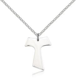  Cross Tau Pendant Sterling 3/4 inch 