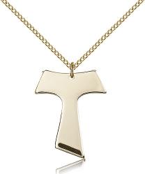  Cross Pendant Tau Cross 14K Gold Filled1 inch 