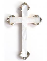  CROSS MOTHER OF PEARL SCALLOPED 5 inch 