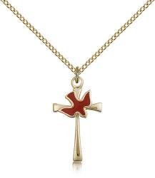  Confirmation Pendant Holy Spirit 14K Gold Filled 7/8\" 