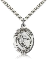  Sports Medal St. Christopher Hockey Pendant 1 inch 