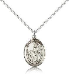  St. Dymphna Medal - Sterling Silver - 3 Sizes 