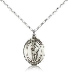  St. Florian Medal - Sterling Silver - 3 Sizes 