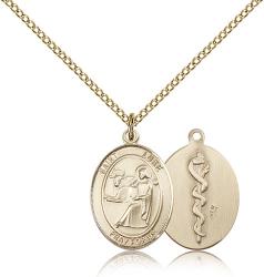  St. Luke Medal - 14K Gold Filled - 3 Sizes 