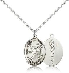  St. Luke Medal - Sterling Silver - 3 Sizes 