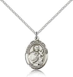  St. Martin de Porres Medal - Sterling Silver - 3 Sizes 