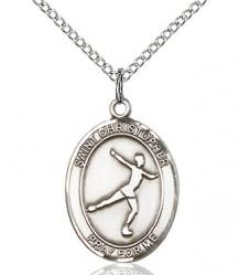  Sports Medal St. Christopher Figure Skating Pendant 