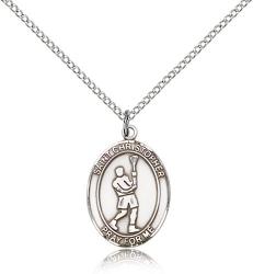  Sports Medal St. Christopher Lacrosse Pendant 