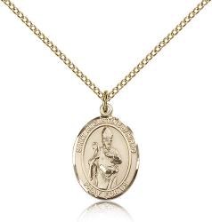  St. Augustine of Hippo Medal - 14K Gold Filled - 3 Sizes 