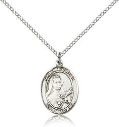  St. Therese of Lisieux Medal - Sterling Silver - 3 Sizes 
