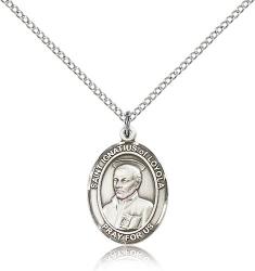  St. Ignatius of Loyola Medal - Sterling Silver - 3 Sizes 