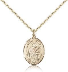  St. Aloysius Gonzaga Medal - 14K Gold Filled - 3 Sizes 