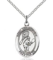  Sports Medal St. Christopher Tennis Pendant 