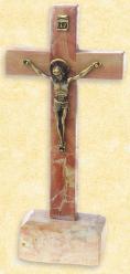  CRUCIFIX STANDING BETHLEHEM STONE 8 inch 