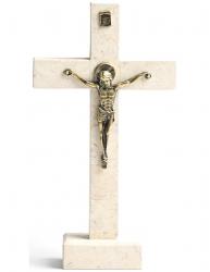  CRUCIFIX STANDING BETHLEHEM STONE 8 inch 