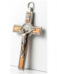  Crucifix St. Benedict Olive Wood 5 inch 