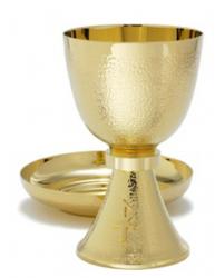  Chalice 16 oz and Bowl Paten, Textured 