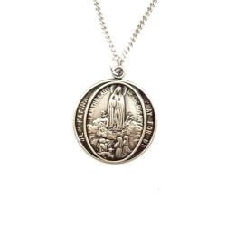  Pendant Mary Our Lady of Fatima Pewter 