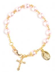  Bracelet Rosary Pink 