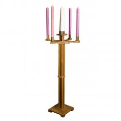  Advent Canlde Stand Pecan  49.5 inch 