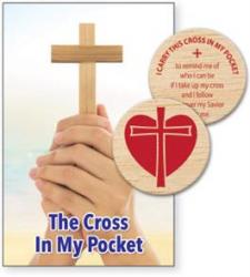  Pocket Token Coin Cross in My Pocket Wood 25/Pkg 
