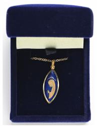  Pendant Mary with Blue Enamel 