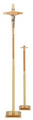  Processional Cross, Oak/Brass Combination 