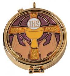  Pyx with Enamelled Emblem (7 Host Capacity) 