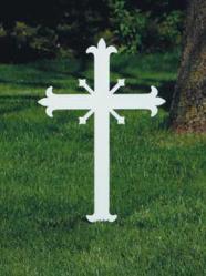  Memorial Cross, Fleur-de-lis design 