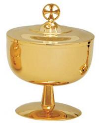  Ciborium, Gold Plated, Multiple Sizes 100 - 1000 Host Capacity 