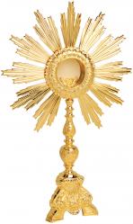  Monstrance, Gold Plated 