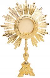  Monstrance, Gold Plated 
