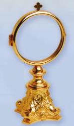  Monstrance, chapel, Gold Plated 