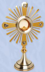  Monstrance, Gold and Silver Plated 