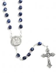  Rosary Blue/Silver St. Kateri with Relic 