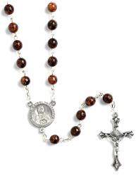  Rosary Brown St. Kateri with Relic 