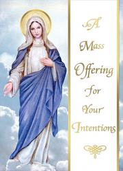  Living Mass Card Our Lady of Grace 50/box 