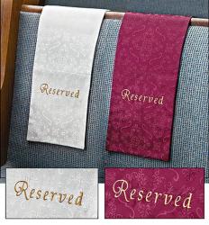  Pew Reserve Sign Cloth 4/pk 