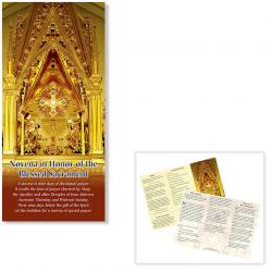  PAMPHLET BROCHURE NOVENA TO THE BLESSED SACRAMENT 