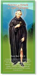  PAMPHLET BROCHURE NOVENA TO ST. PEREGRINE 