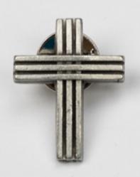  Lapel Pin Cross Pewter 