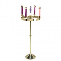  Advent Candle Stand Brass 48 inch 